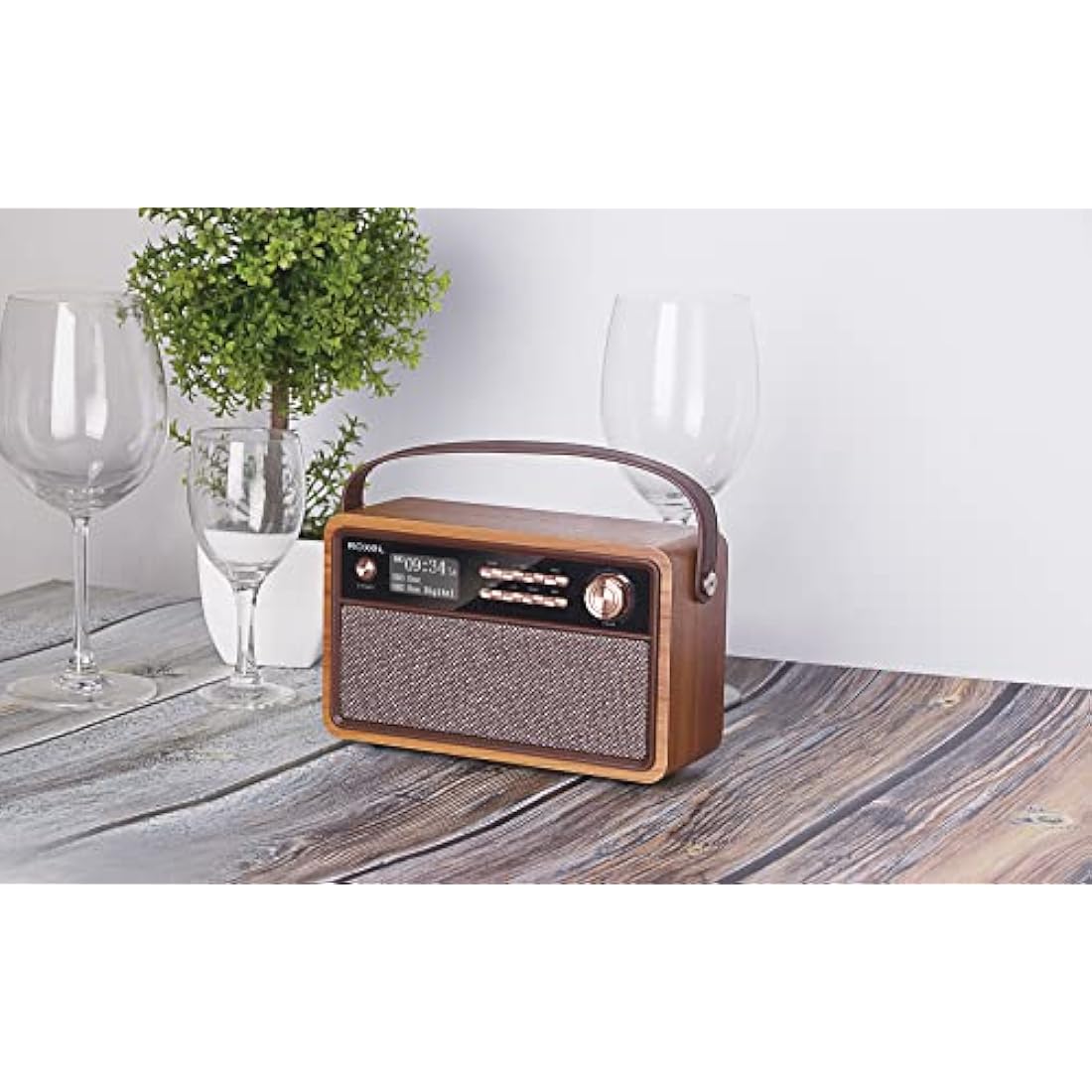 Roxel Retro D1 DAB+/FM Radio – Vintage Wireless Speaker & Alarm Clock