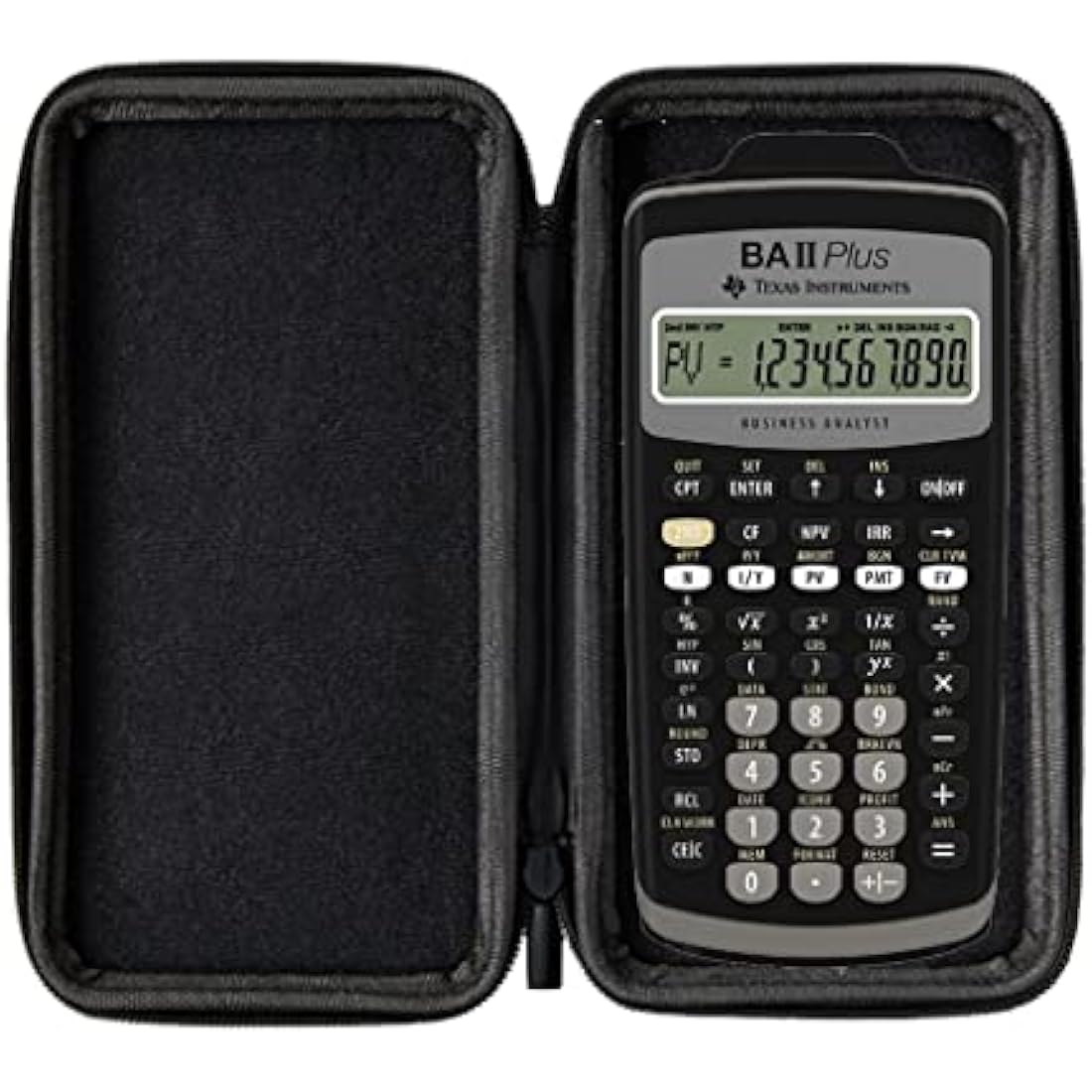 Texas Instruments TI BA II Plus Financial Calculator with Protective Case