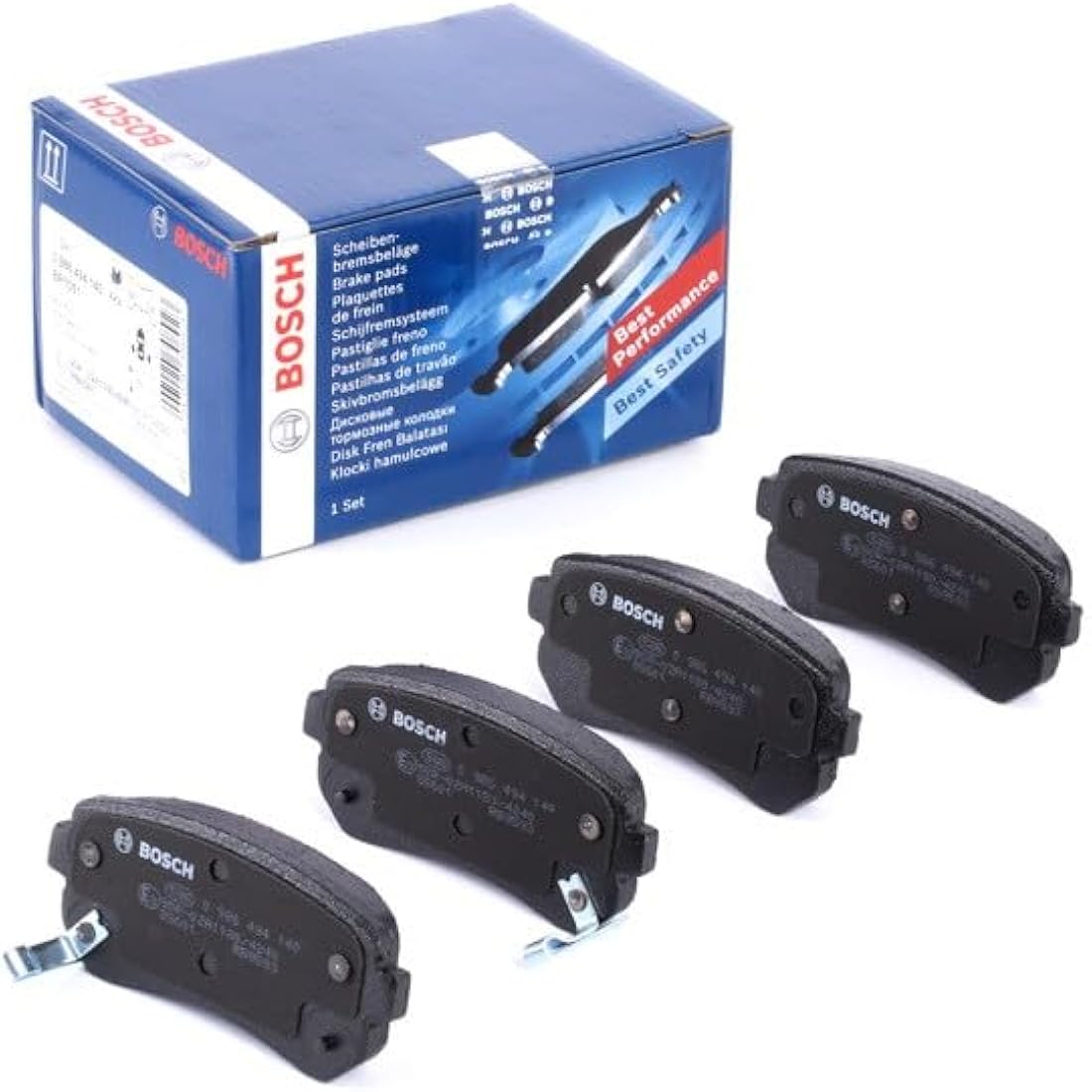 Bosch BP1051 Rear Brake Pads | Copper-Free Ceramic Set of 4