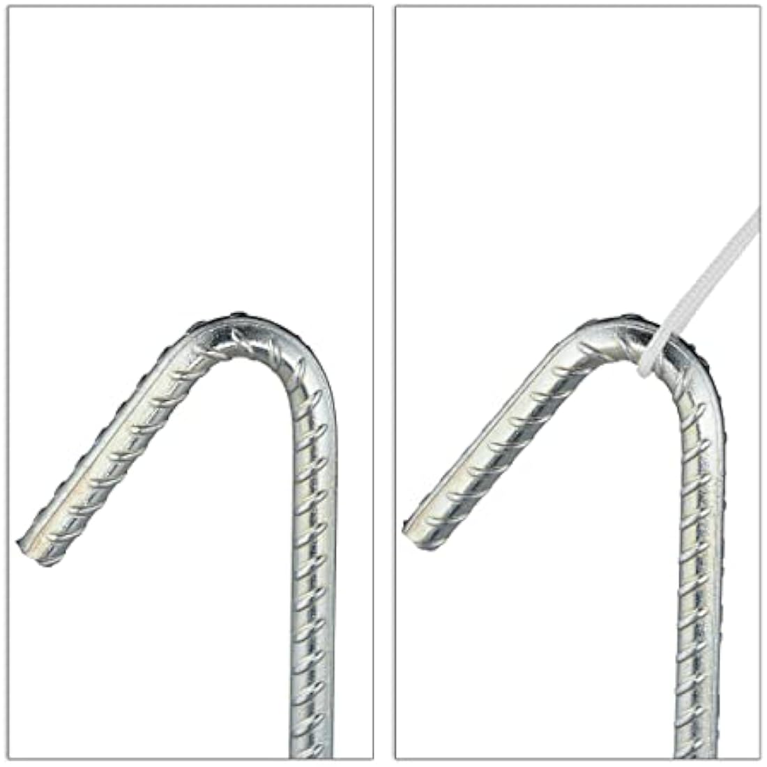 Jolof Store Galvanized Steel Ground Anchors - 39cm Heavy Duty Tent Pegs