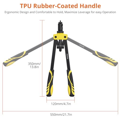 Proster 14" Heavy Duty Rivet Nut Gun Kit with 150Pcs Metric Mandrels