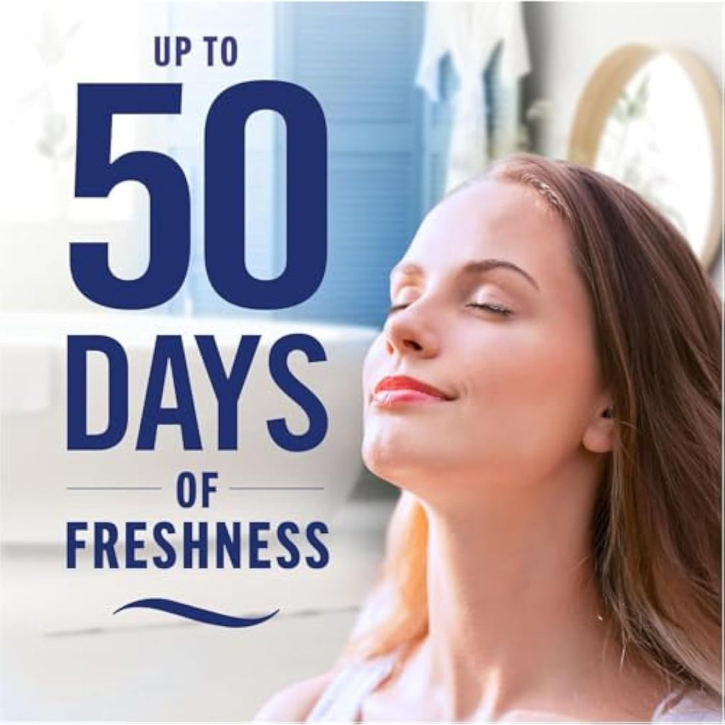 Febreze Bathroom Air Freshener | Cotton Fresh Odour Fighter | 8 Pack