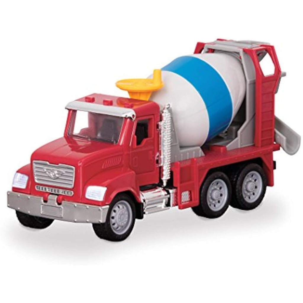 DRIVEN Micro Cement Truck – 1:48 Scale Construction Toy with Lights & Sound