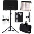 GLEAM Full Metal Sheet Music Stand – Adjustable 5-in-1 Desktop Holder