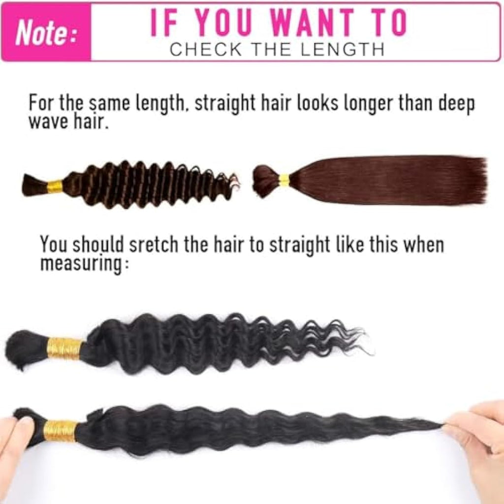 Sexycat Deep Curly Human Braiding Hair – 16 Inch 100g Brazilian Virgin