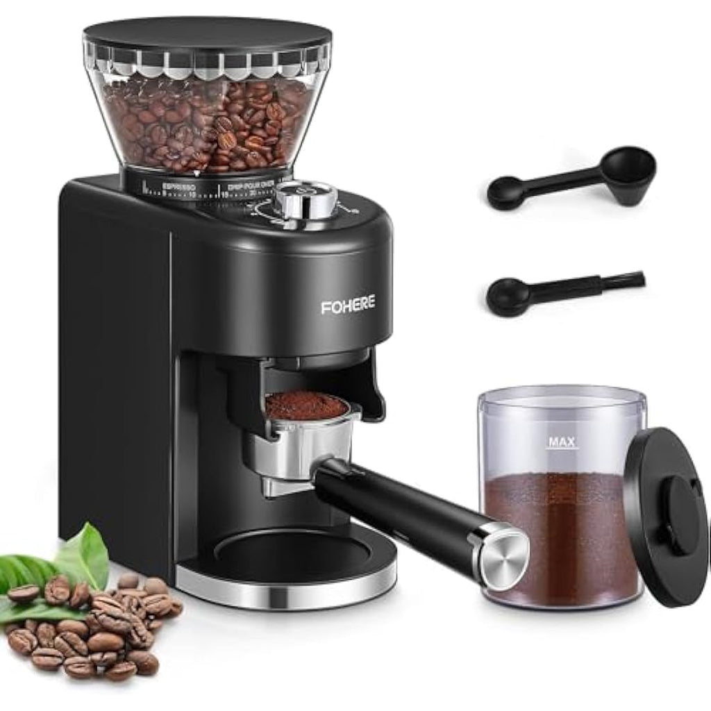 FOHERE Conical Burr Coffee Grinder - 35 Precise Settings for Espresso