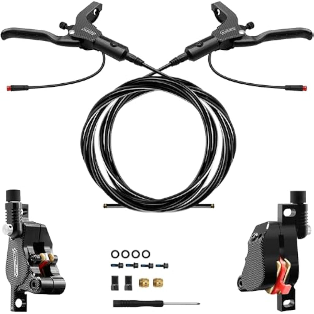 DYISLAND LD-210S Hydraulic Disc Brake Kit for E-Scooter – 2-Pin Power-Off