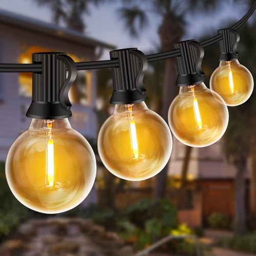 ZYRIVON 30M Outdoor String Lights | 50+3 G40 LED Shatterproof Garden Lights