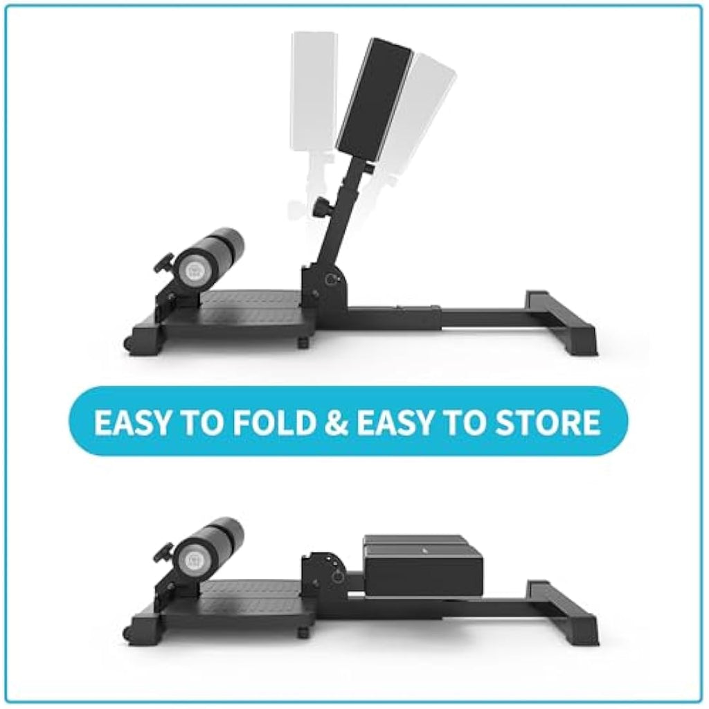 Leikefitness Multi-Function Sissy Squat Bench | Foldable Home Gym Station