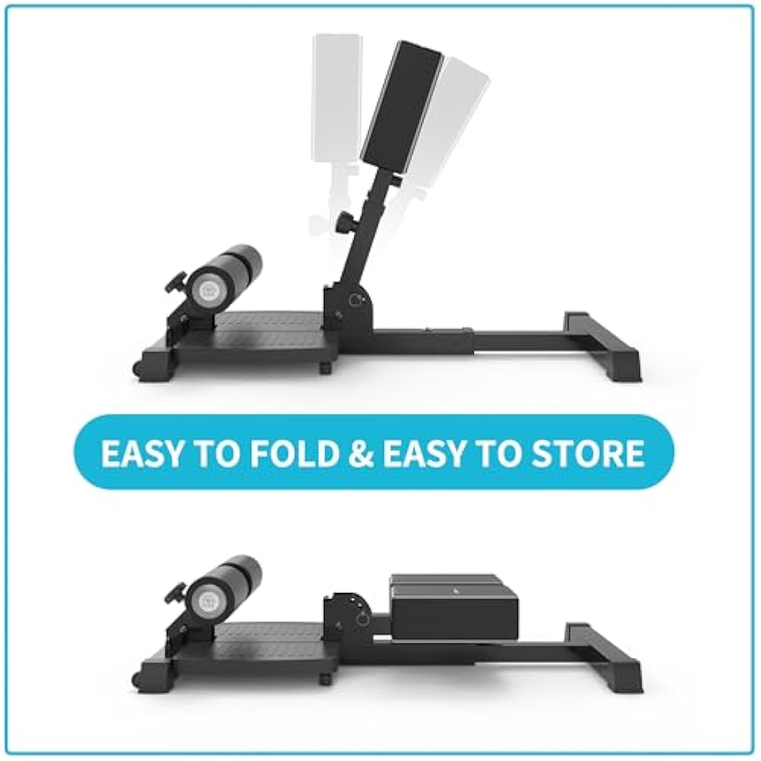 Leikefitness Multi-Function Sissy Squat Bench | Foldable Home Gym Station