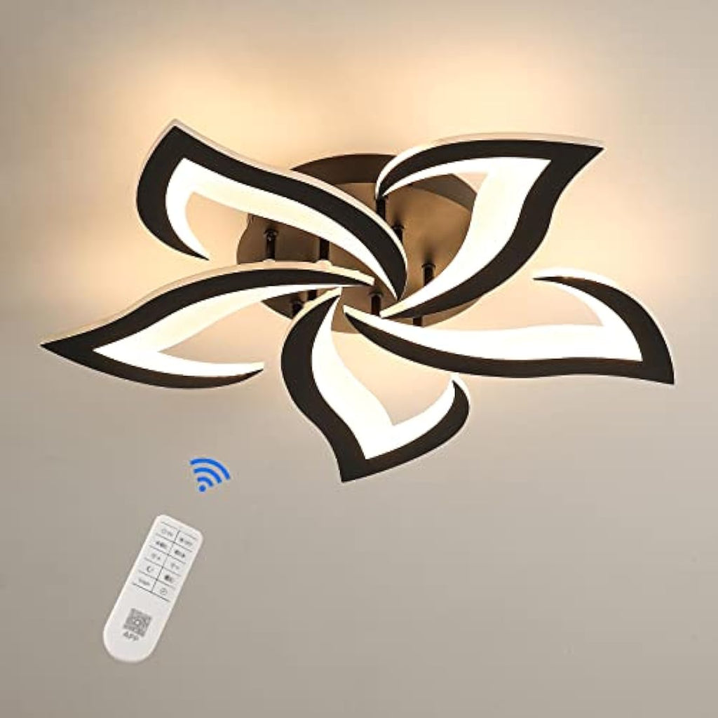 Riserva Modern Flower LED Ceiling Light | 40W Dimmable Petal Lamp