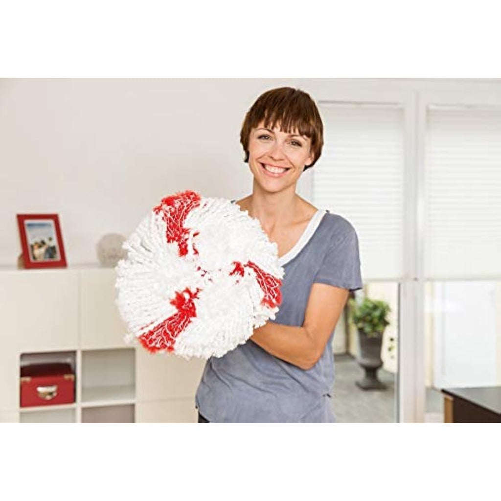 Vileda Turbo 2in1 Spin Mop Refill - Microfibre Mop Head, Pack of 2