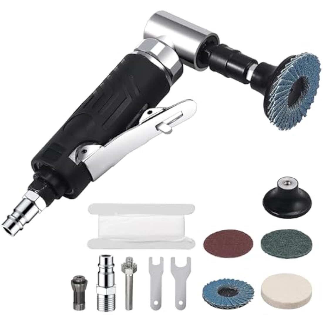 EYPINS Pneumatic Angle Die Grinder Kit | 20,000 RPM Air Polishing Tool