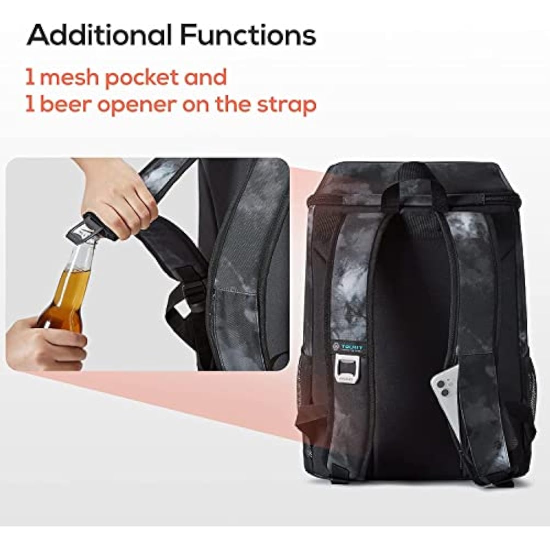 TOURIT Insulated Cooler Backpack – 30 Can Leak-Proof Lightweight Bag