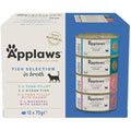 Applaws Natural Wet Cat Food | Fish Selection in Broth | 12 x 70g Tins