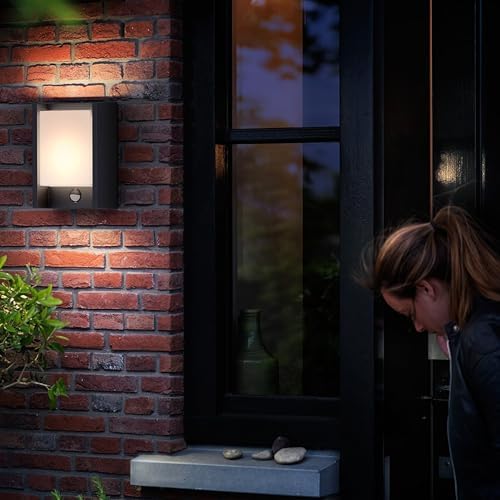 Philips Arbour LED Outdoor Wall Light with Motion Sensor – Anthracite