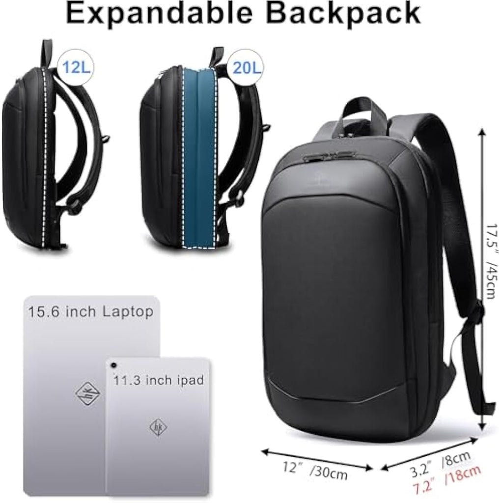 Heroic Knight Expandable Laptop Backpack | 15.6 Inch Water-Resistant
