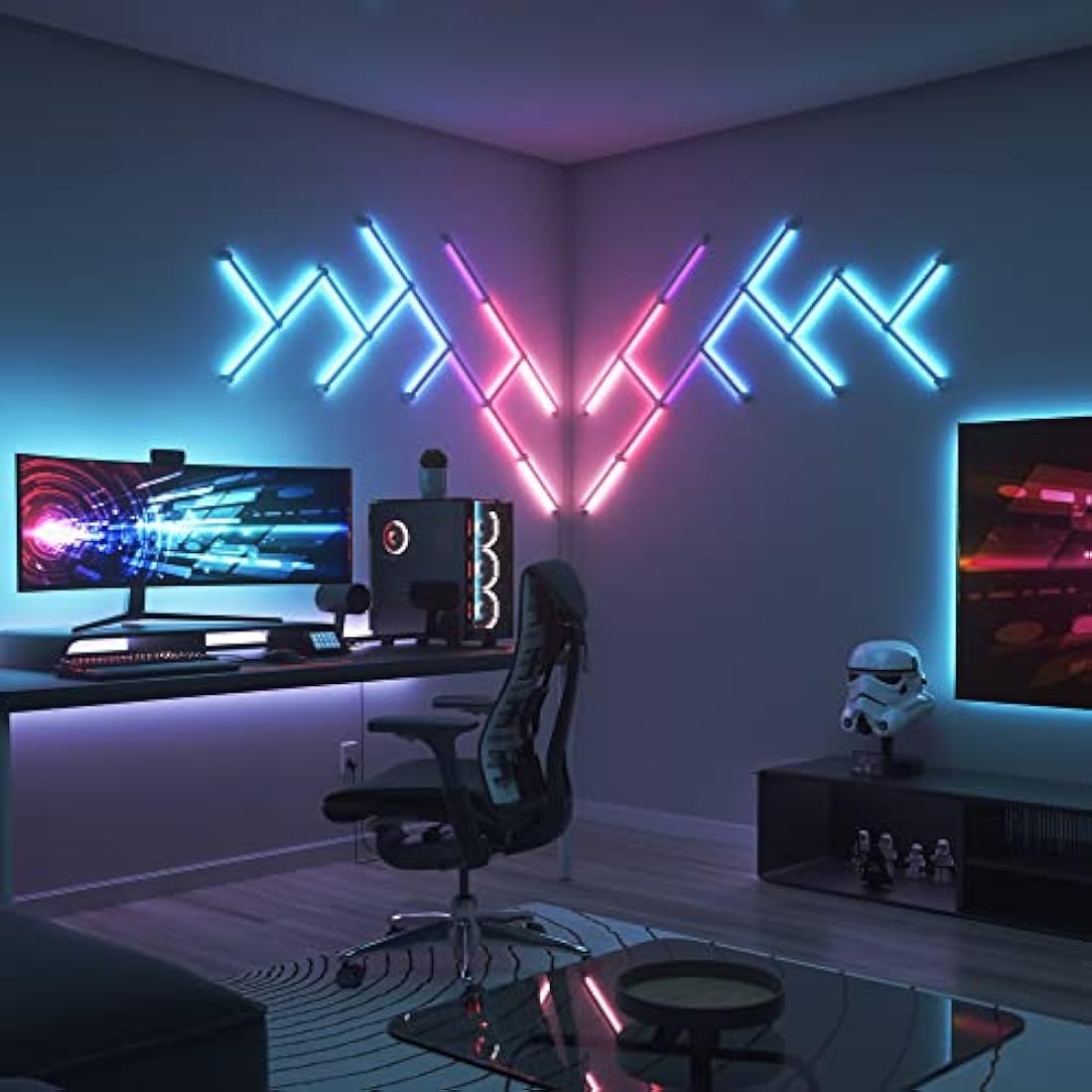 Nanoleaf Lines 90 Degrees Expansion Pack – 3 Smart RGBW LED Light Bars