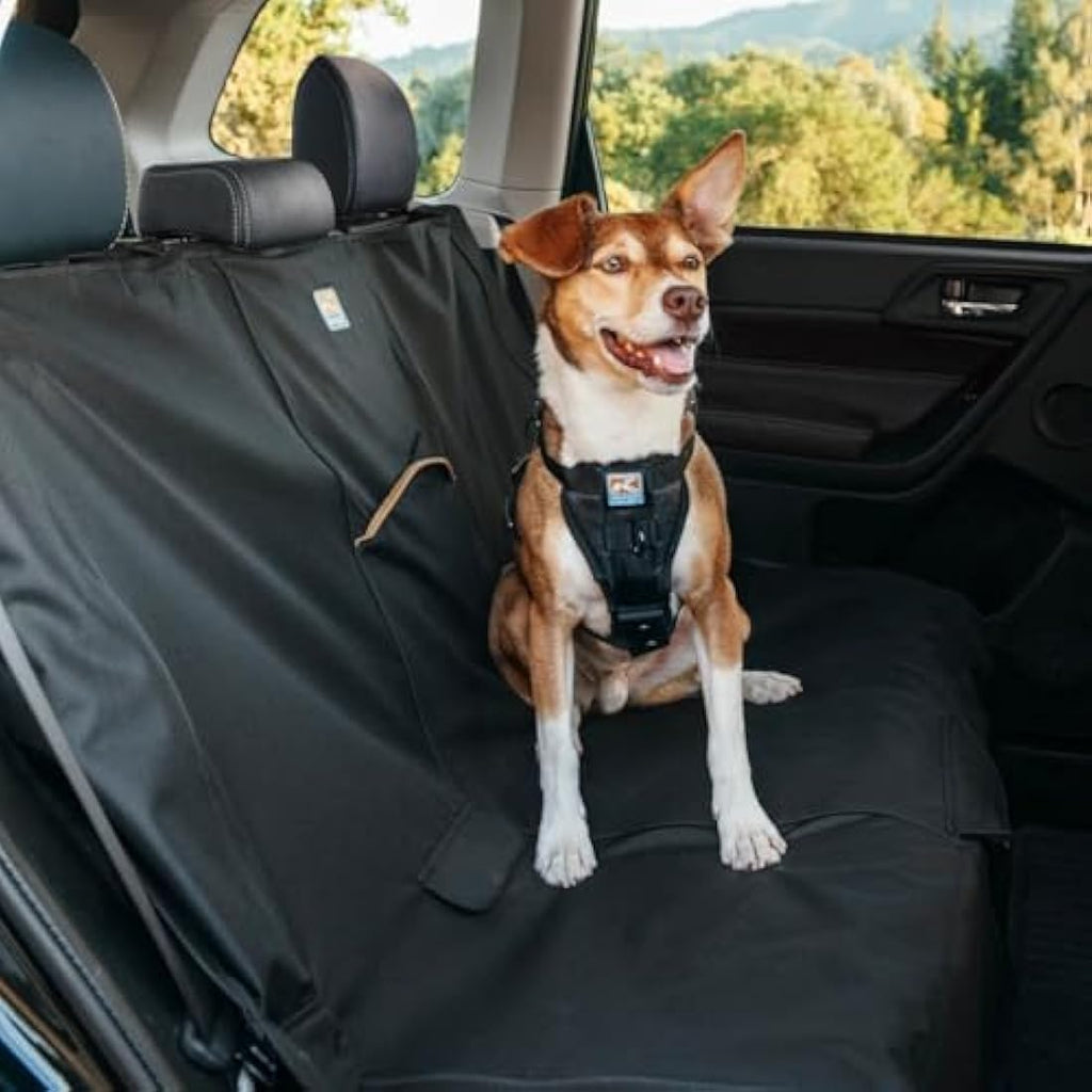 Kurgo Dog Car Seat Cover | Waterproof Bench Protector - Black, 55"