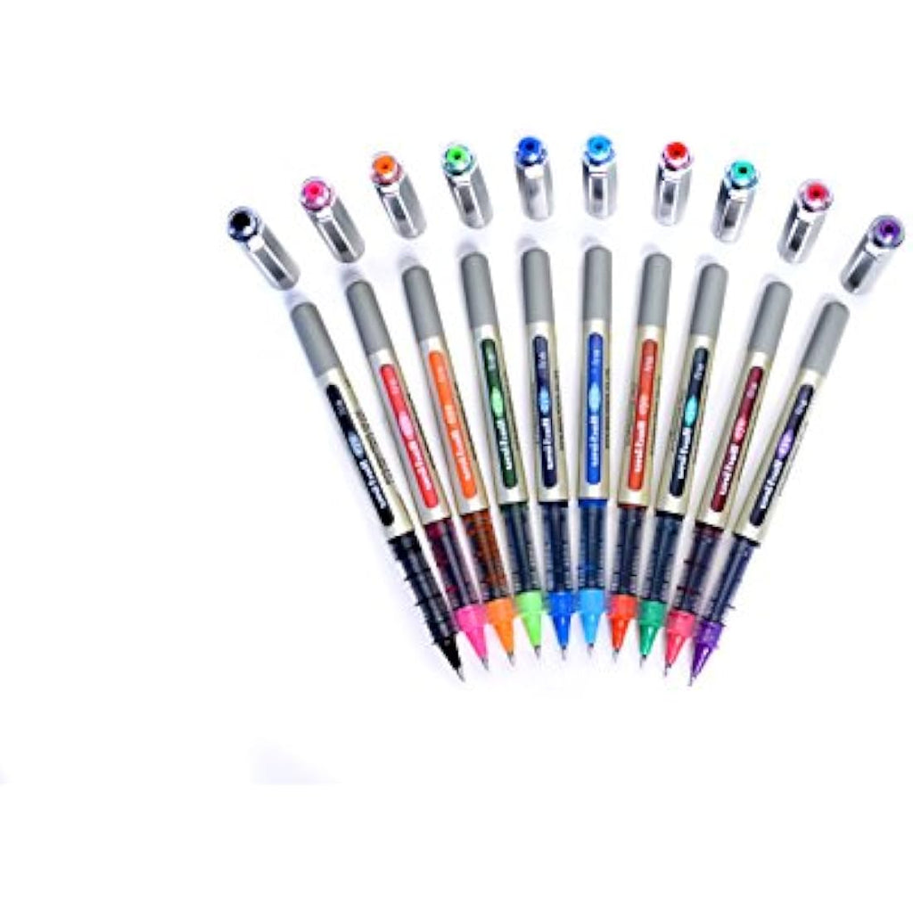 Uni-ball Eye UB-157 Rollerball Pens - Fine 0.7mm Blue Ink - 5 Pack