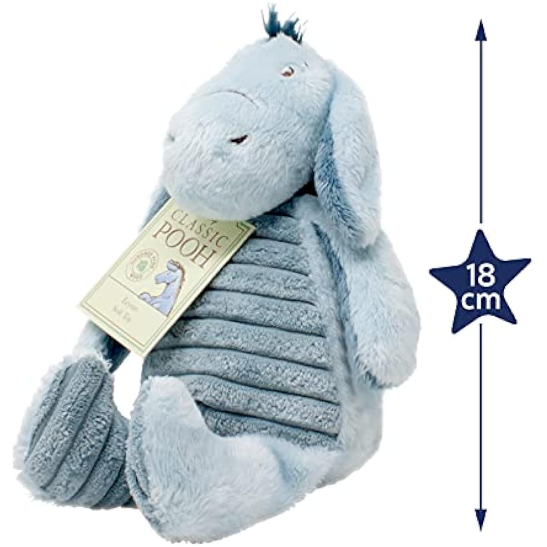 Rainbow Designs Classic Eeyore Soft Toy – 17.5cm Plush Winnie the Pooh