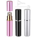 Refillable Perfume Atomiser – 3 Pcs 10ml Travel Spray Bottles