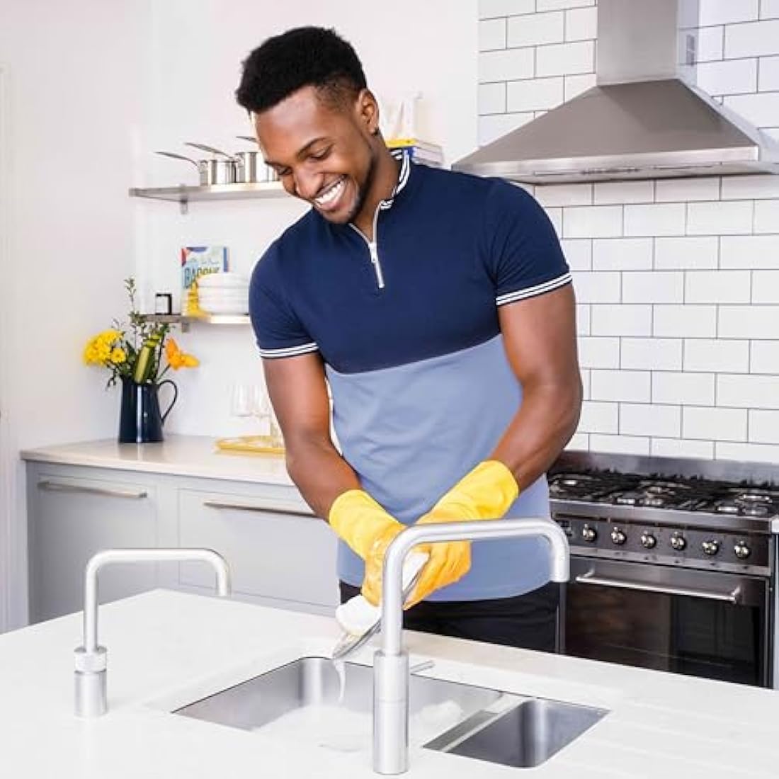 Marigold Wash and Wipe Microfiber Kitchen Cloths – 12 Packs of 2