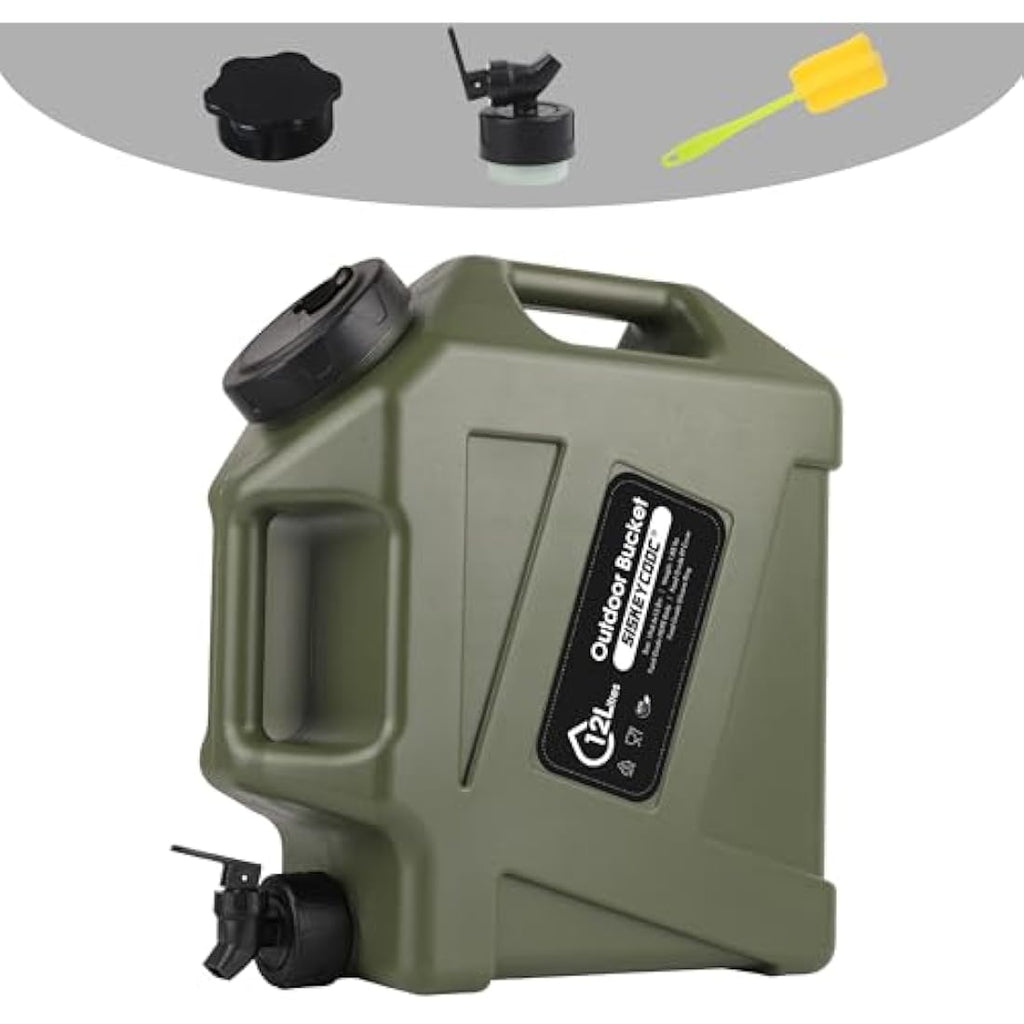 SISKEYCOOC 12L Portable Water Canister with Tap | BPA-Free Camping Tank