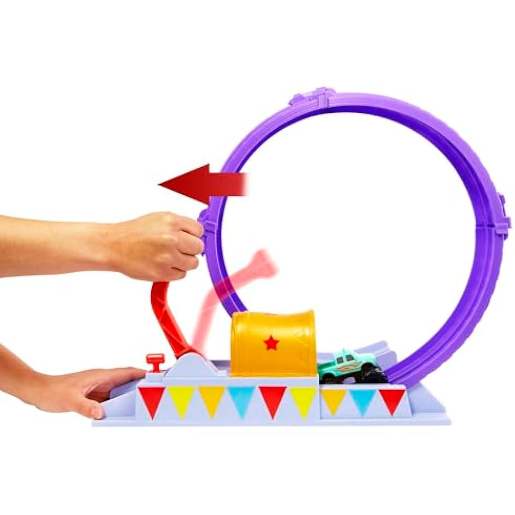 Disney Pixar Cars On The Road Showtime Loop Playset with Ivy Monster Truck