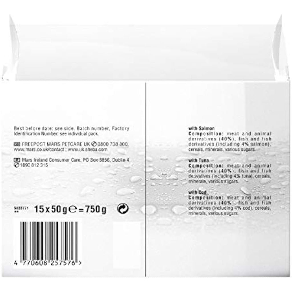 Sheba Fresh Choice Fish Collection in Gravy Wet Cat Food - 45 x 50g