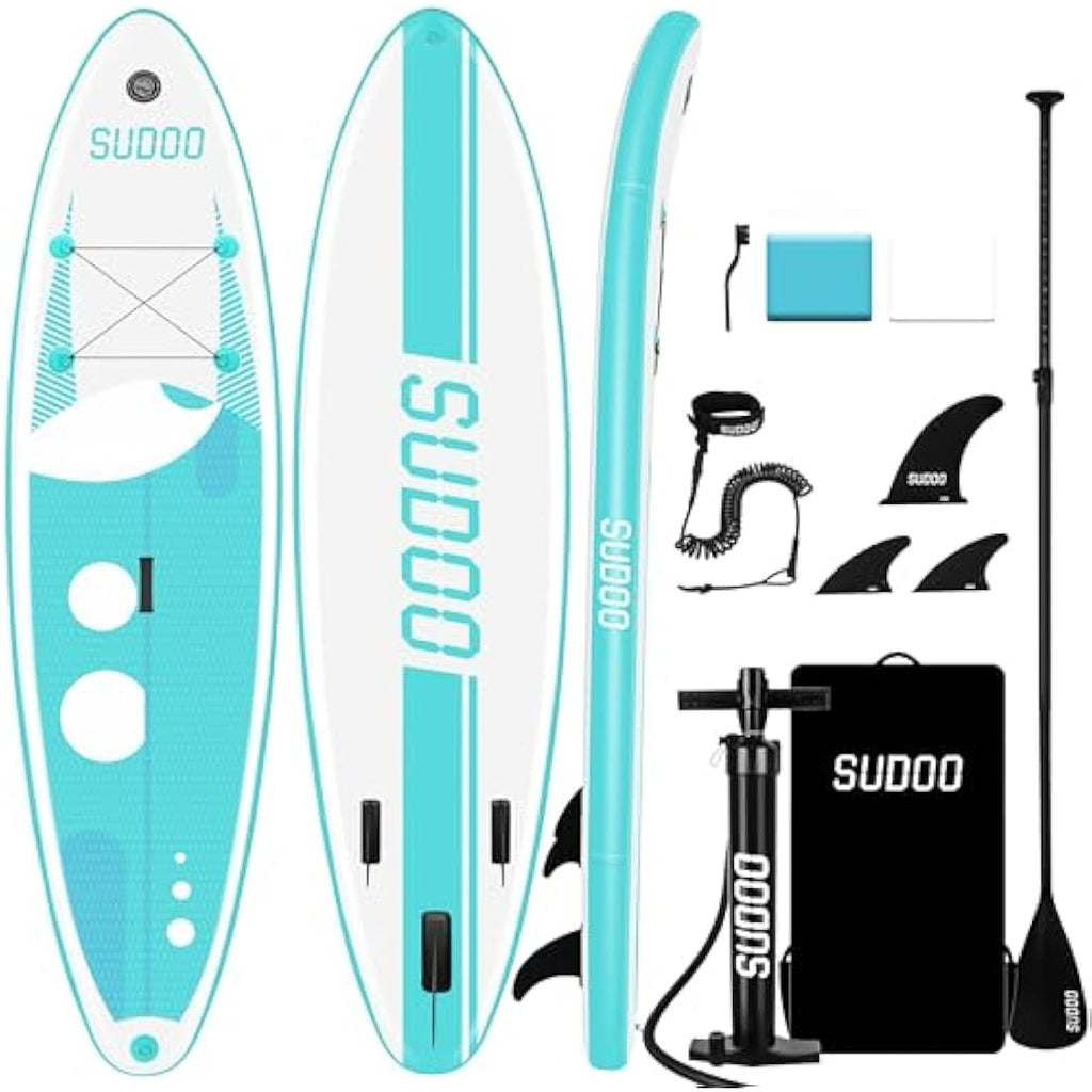 SUDOO Inflatable Stand Up Paddle Board - 10'6" Ultra-Light SUP Board Set