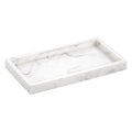 Emibele Resin Jewelry Organizer Tray – Marble White Vanity Dish