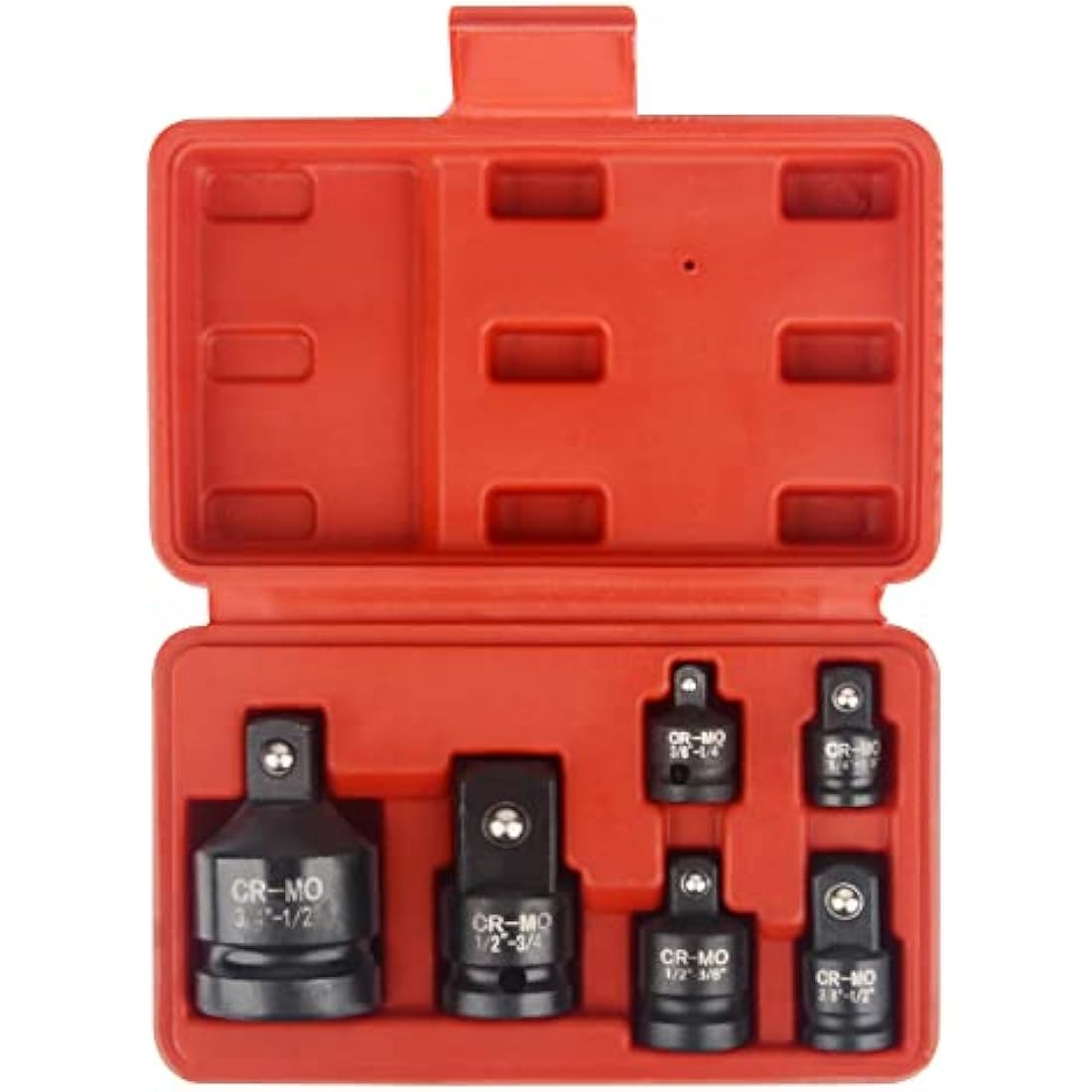 DAYUAN 6pcs Impact Socket Adapter Set – Chrome Molybdenum Steel 1/4" to 3/4" Drive Reducers