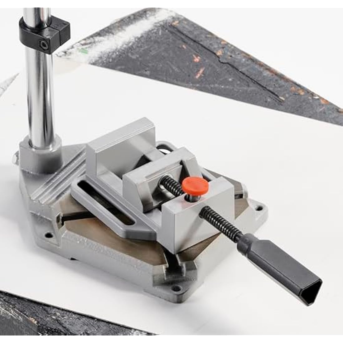 Clarke CDS3 Drill Stand with Vice – Adjustable Depth Stop for Drills