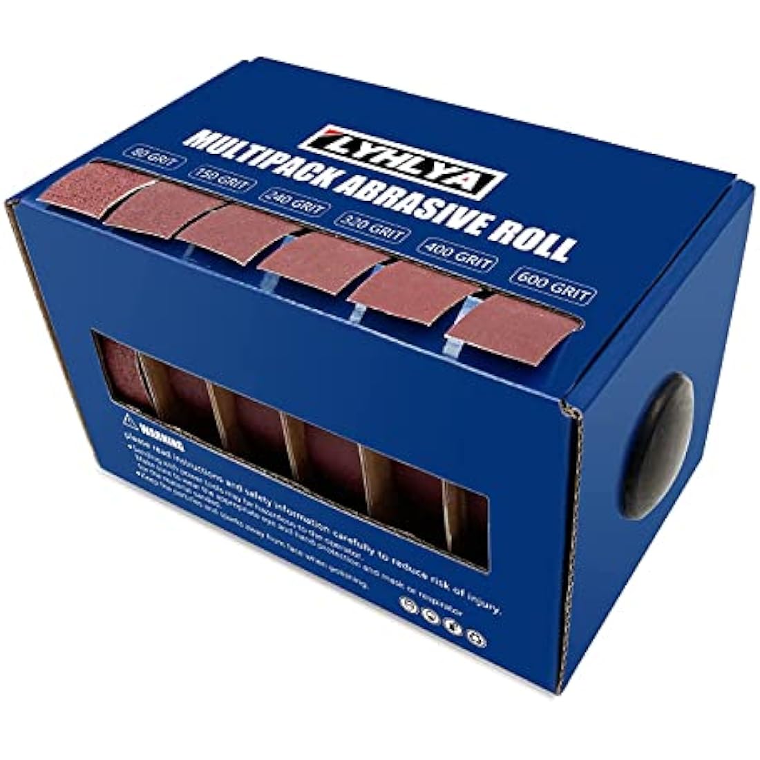 6-Roll Sandpaper Set – 80-600 Grit Aluminum Oxide Emery Cloth