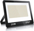 YIQIBRO 200W LED Floodlight – 20000LM IP67 Waterproof Security Light
