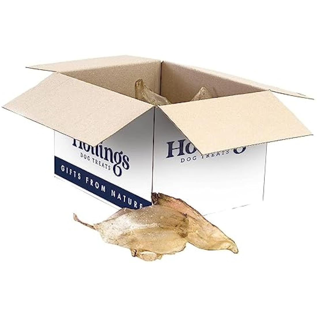 Hollings Natural Cow Ears Dog Treats | Grain Free High Protein (50 Pack)