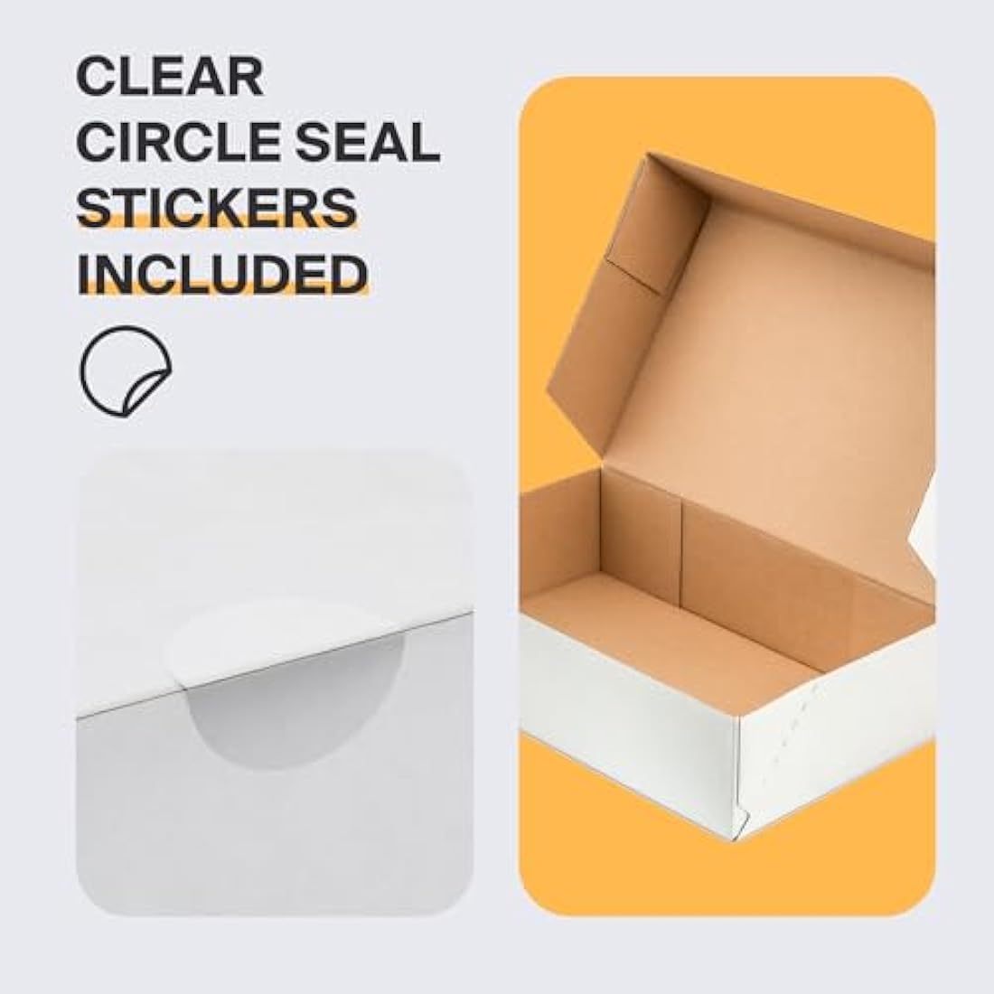 Jolof Store White Corrugated Cardboard Mailing Boxes - 30x20x10cm (9 Pack)
