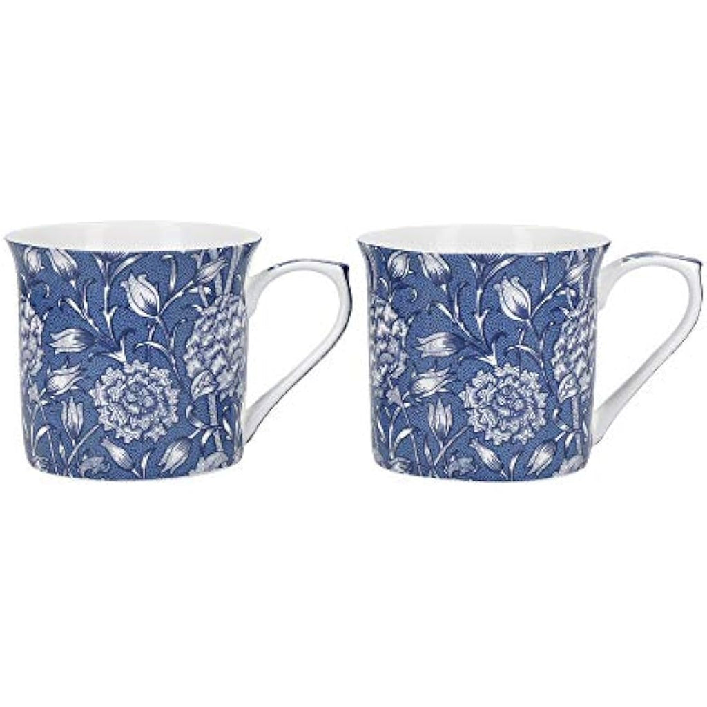 V&A William Morris Wild Tulip Bone China Mugs, 300ml Set of 2