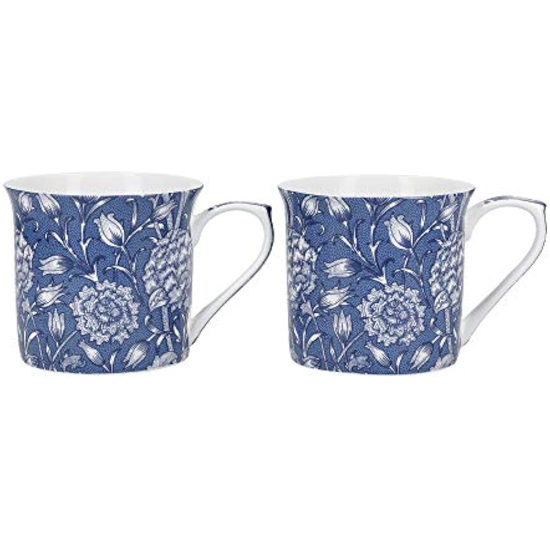 V&A William Morris Wild Tulip Bone China Mugs, 300ml Set of 2