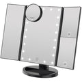 Jolof Store Lighted Makeup Mirror – 2X/3X Magnifying Trifold LED Mirror