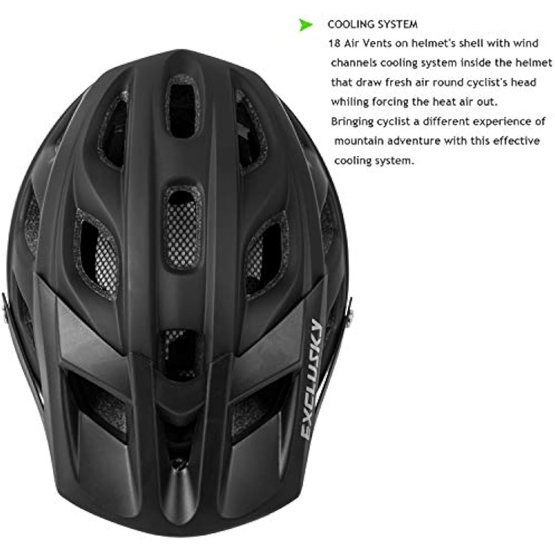 Exclusky Mountain Bike Helmet – Lightweight MTB Cycling Helmet for Adults