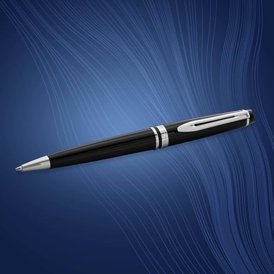 Waterman Expert Ballpoint Pen | Gloss Black & Chrome | Medium Tip