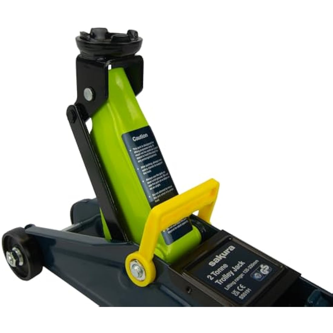Sakura 2 Tonne Hydraulic Trolley Jack - 135-330mm Lifting Range