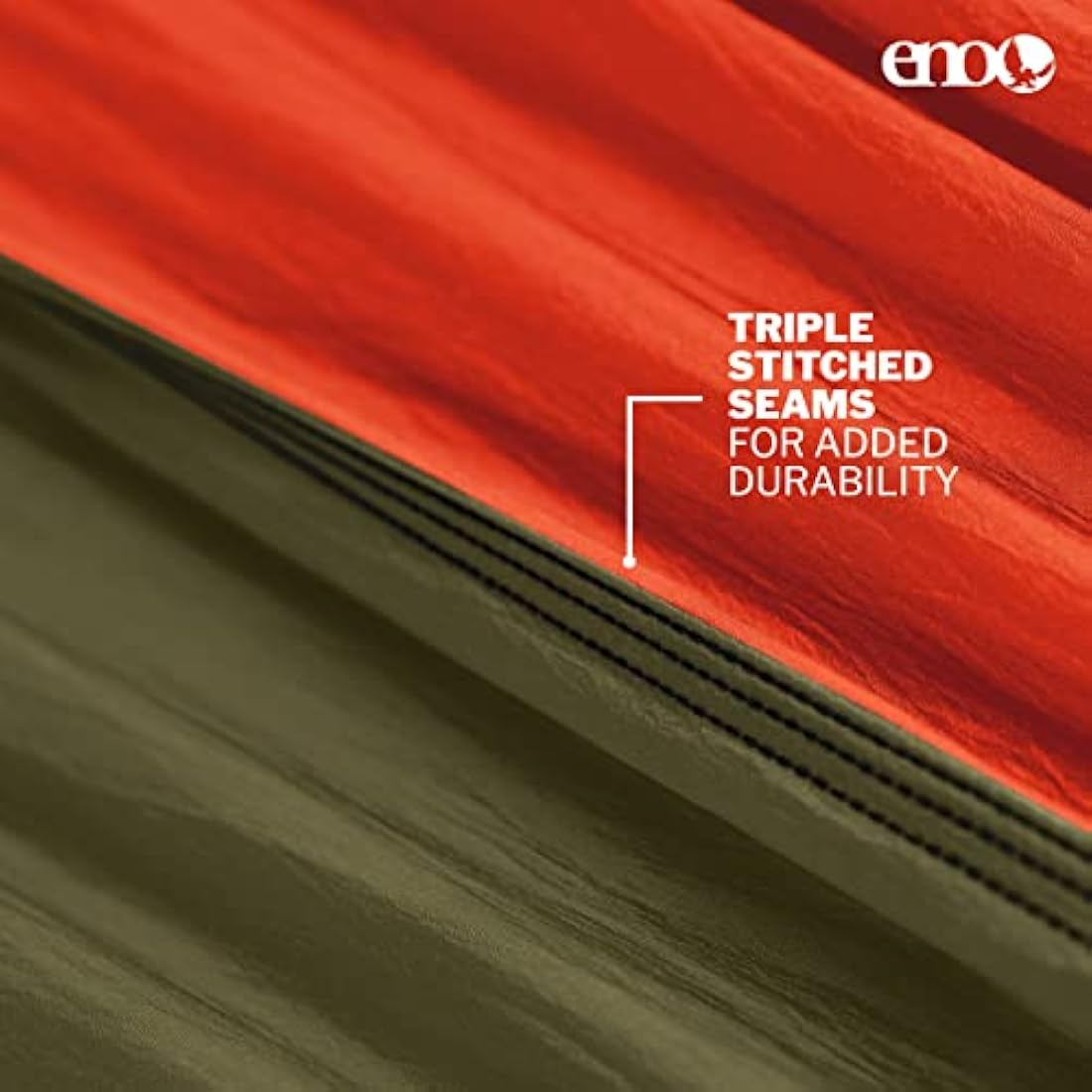 ENO SingleNest Lightweight Camping Hammock | Orange/Olive FreeWave