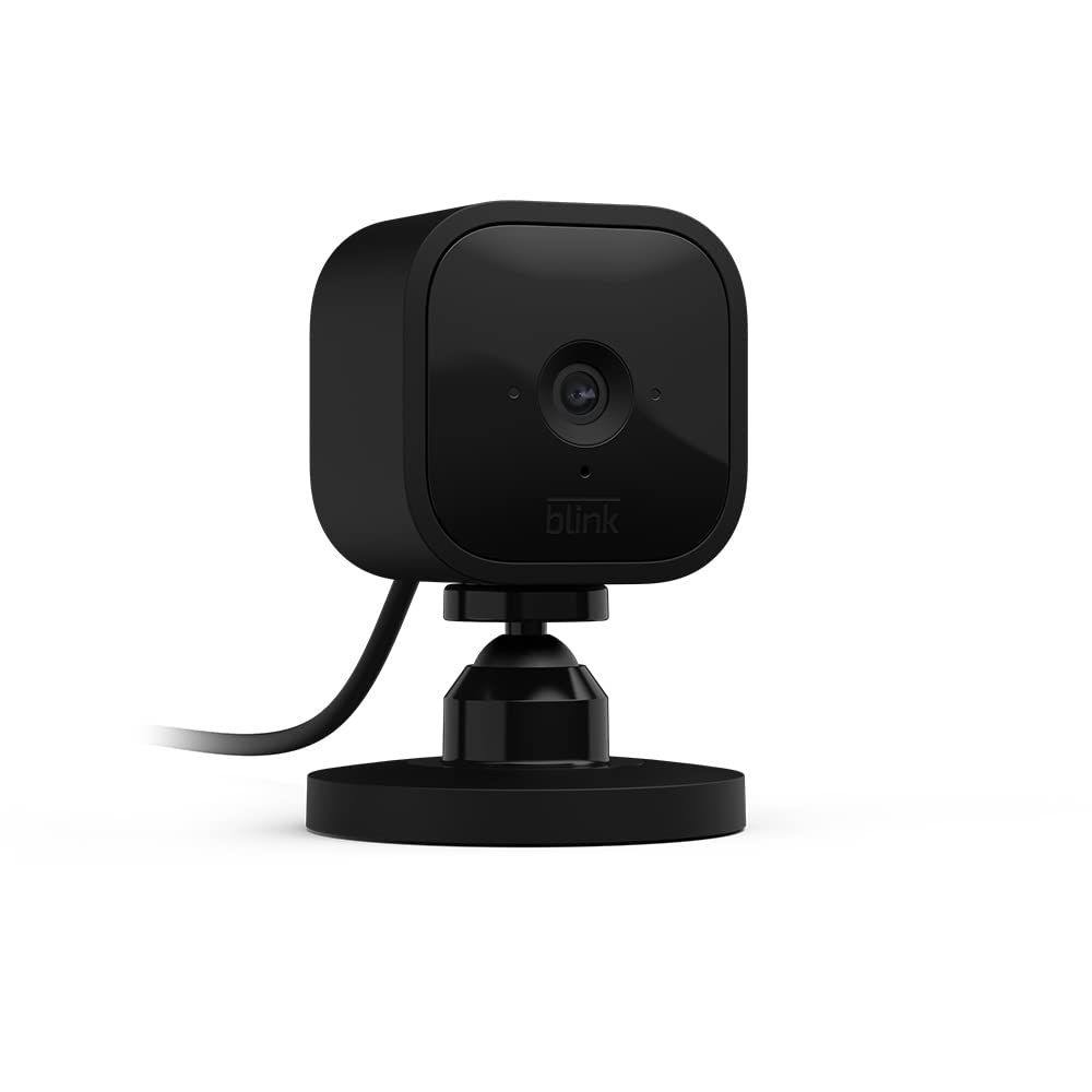 Blink Mini Indoor Security Camera – 1080p HD Video, Alexa Enabled, Black
