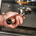 KNODOS 54mm Bottomless Portafilter - Rosewood Handle for Breville Sage