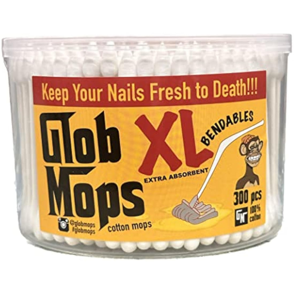 Glob Mops Bendable XL Cotton Swabs 6-Pack Bundle - 1800 Total Mops