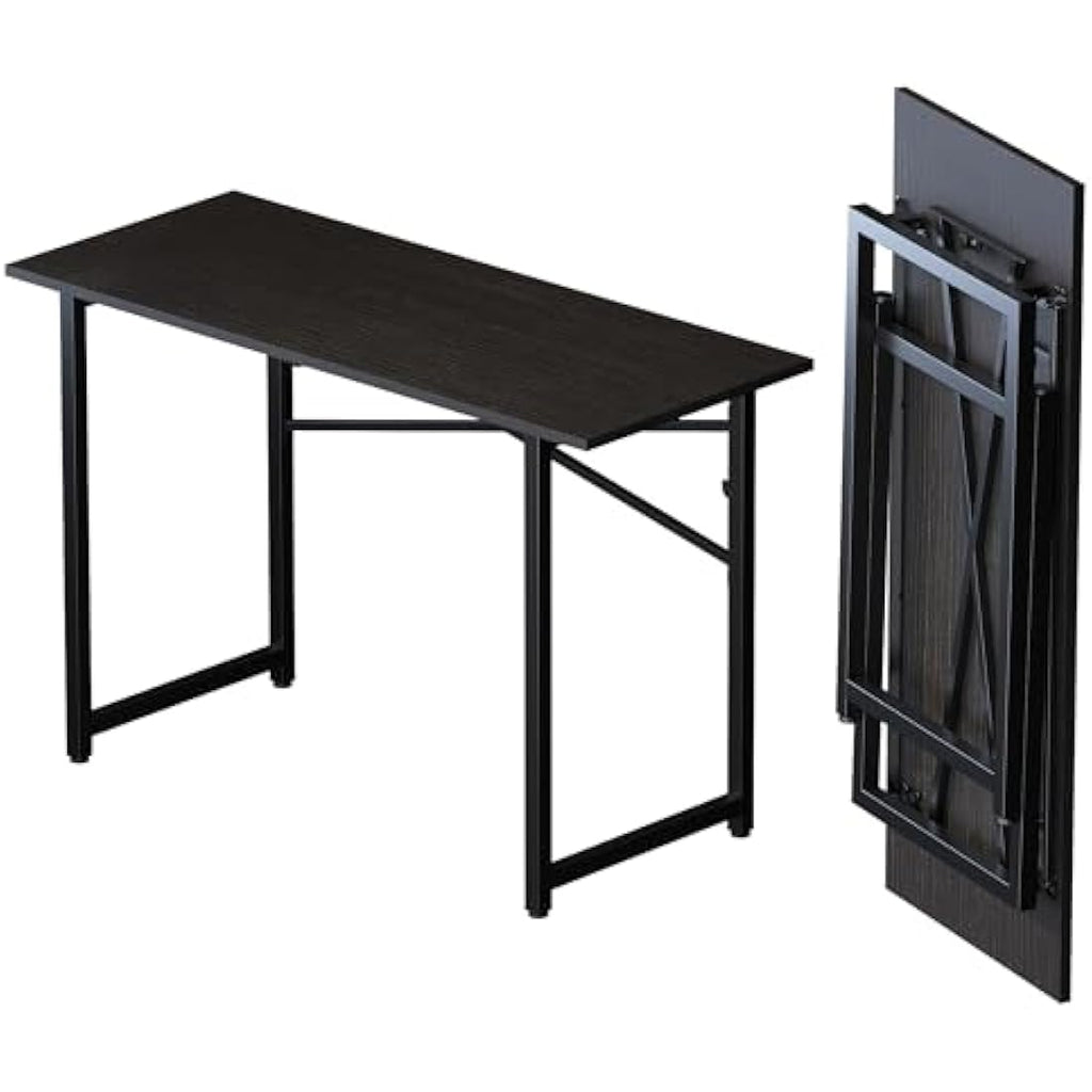 Lutown 120cm Folding Computer Desk – No Assembly Gaming Table, Black