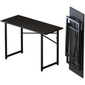 Lutown 120cm Folding Computer Desk – No Assembly Gaming Table, Black